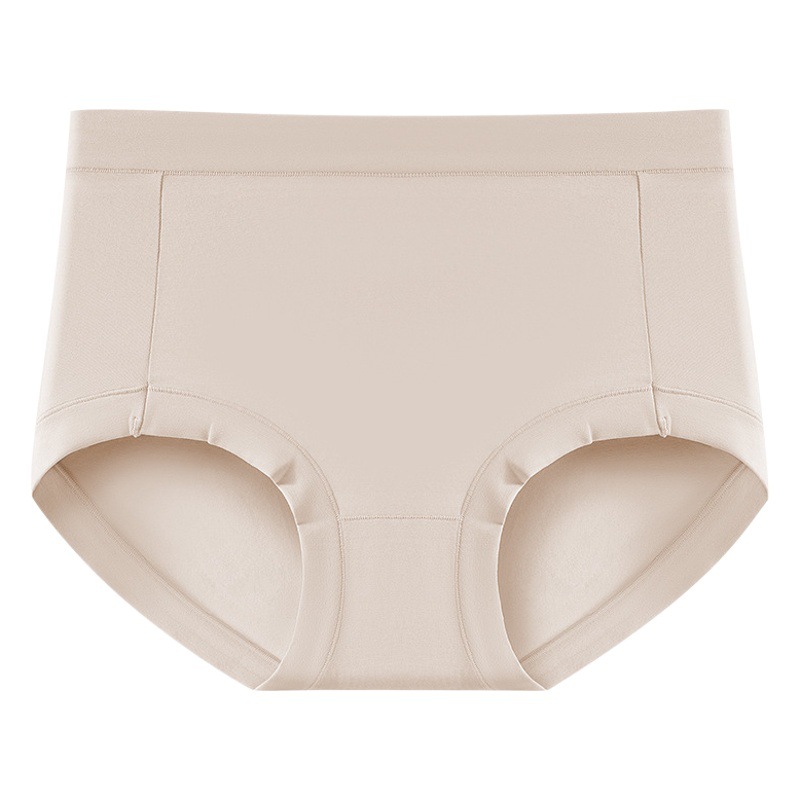 Nuevo Algodón puro antibacteriano entrepierna transpirable calzoncillos de mujer 60s Algodón puro más tamaño cómodo vaina cintura alta vientre contracción Otoño e Invierno