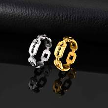 不锈钢刀片个性链条戒指女铸造食指指环ins风欧美饰品戒指RC-499