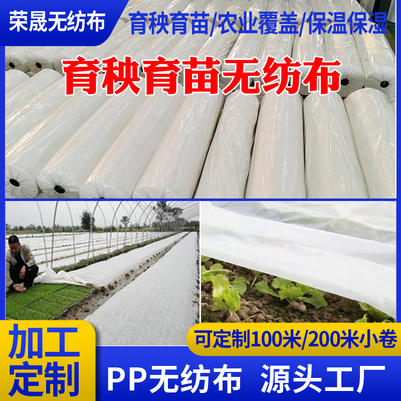 农用无纺布厂家供应大棚地膜覆盖保温保湿PP无纺布 育秧无纺布