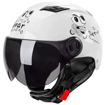 Motosiklet kaskı (dəbilqə) – helmet winter warm revealing helmet - white-bear-four-seasons-one-size-fits-all