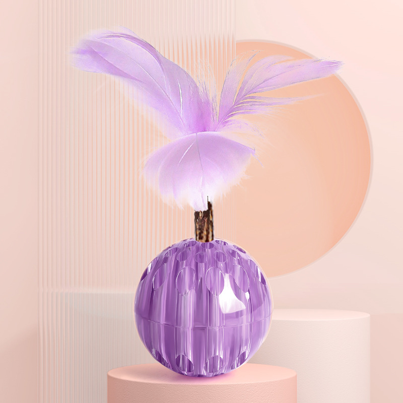 Pluma morada-Bola de hoyo