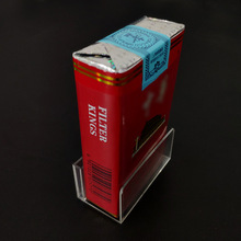 烟盒价格标签牌卷烟标价签底座透明卷烟标签盒