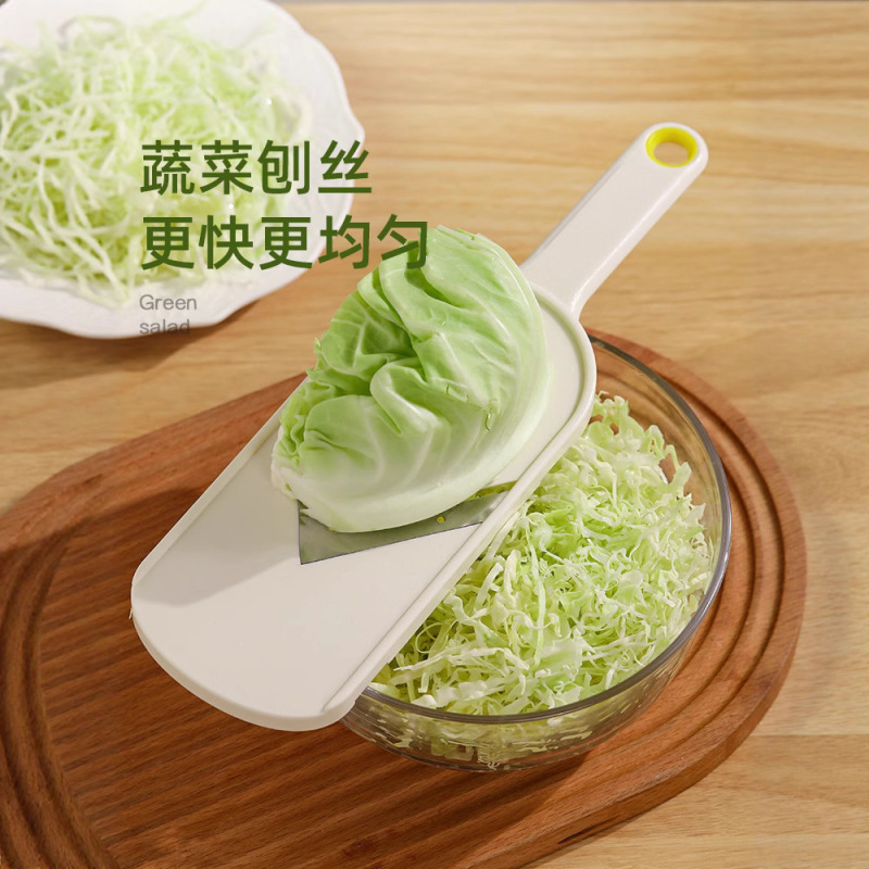 国境を越えたアマゾン家庭用多機能スライスツール、ブラシ付き野菜サラダシュレッダー、キャベツおろし器|undefined