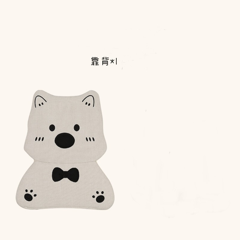 人気のネットセレブカーシートクッション、オールシーズン対応のユニバーサルリネンシートクッション、かわいいウエストハイランド子犬リアシングルピースシートカバー|undefined