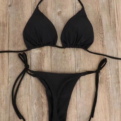 Sexy European and American separates swimsuit summer with padding women's separates with thin straps traditional women's sexy underwear
