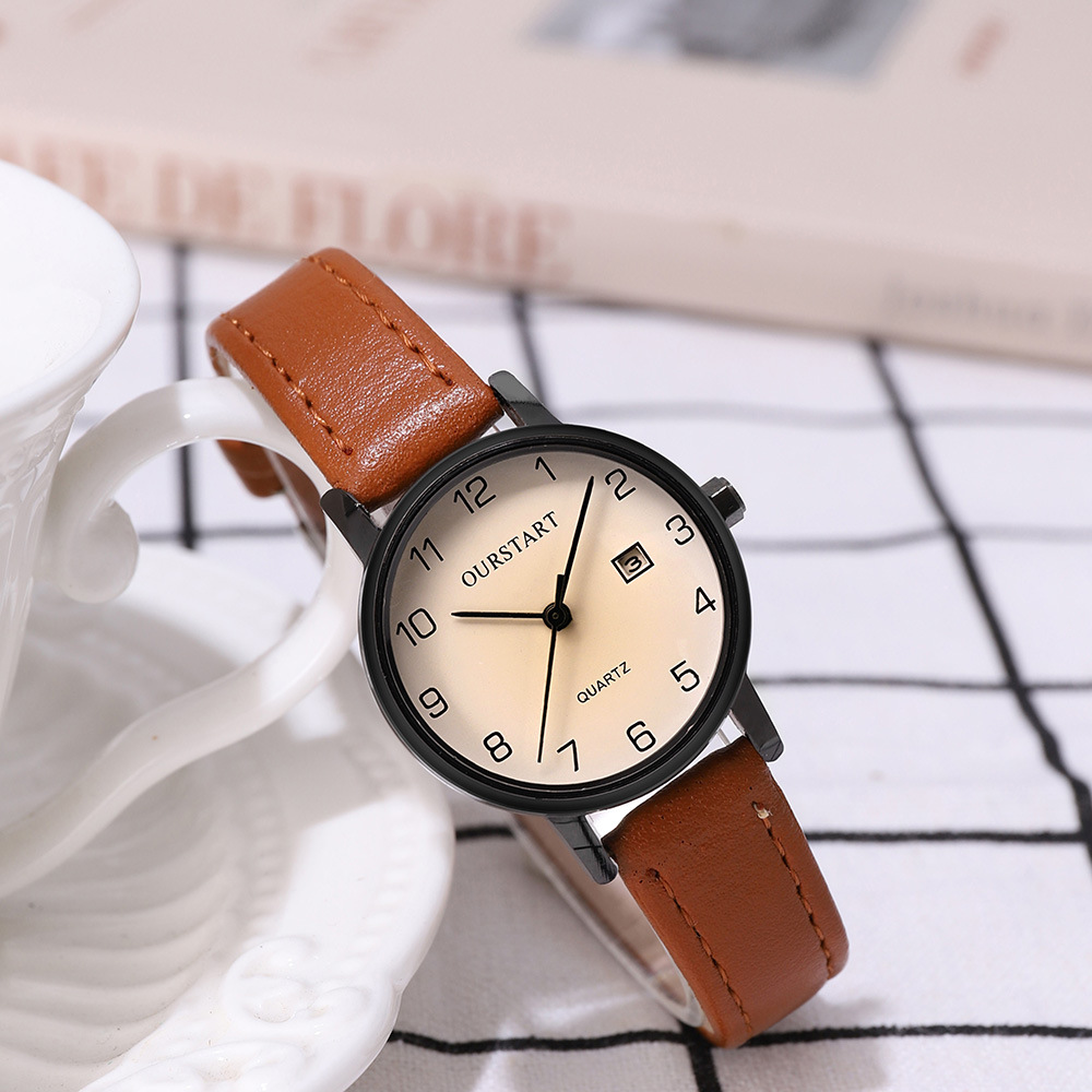 New Student Watches for Women Wholesale Decorative Calendar Live Broadcast Fashion Simple Quartz Belt Women's Watches Women's Watches