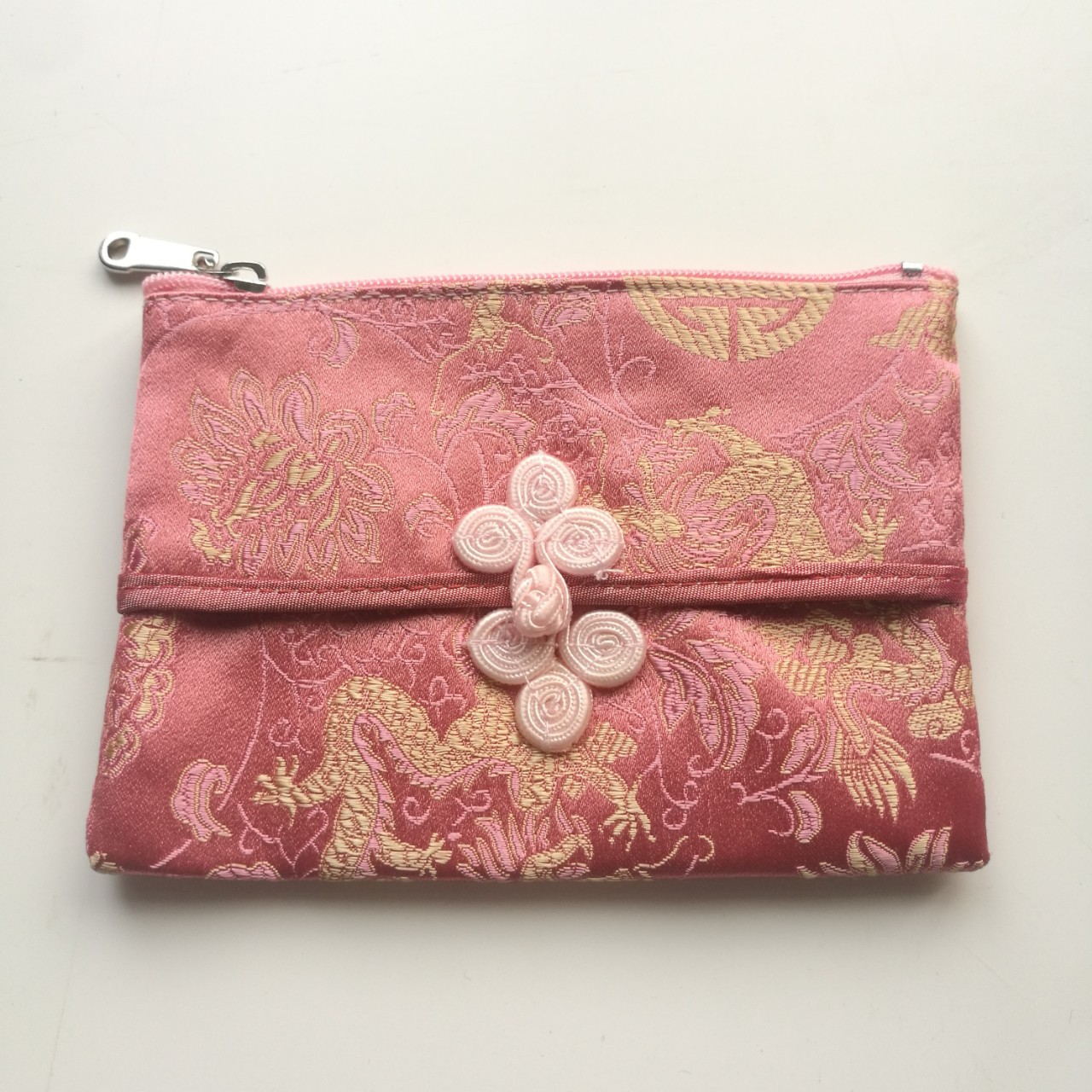 两用红色小包饰品袋零钱包袋锦缎布料精品锦囊收纳包复古首饰包