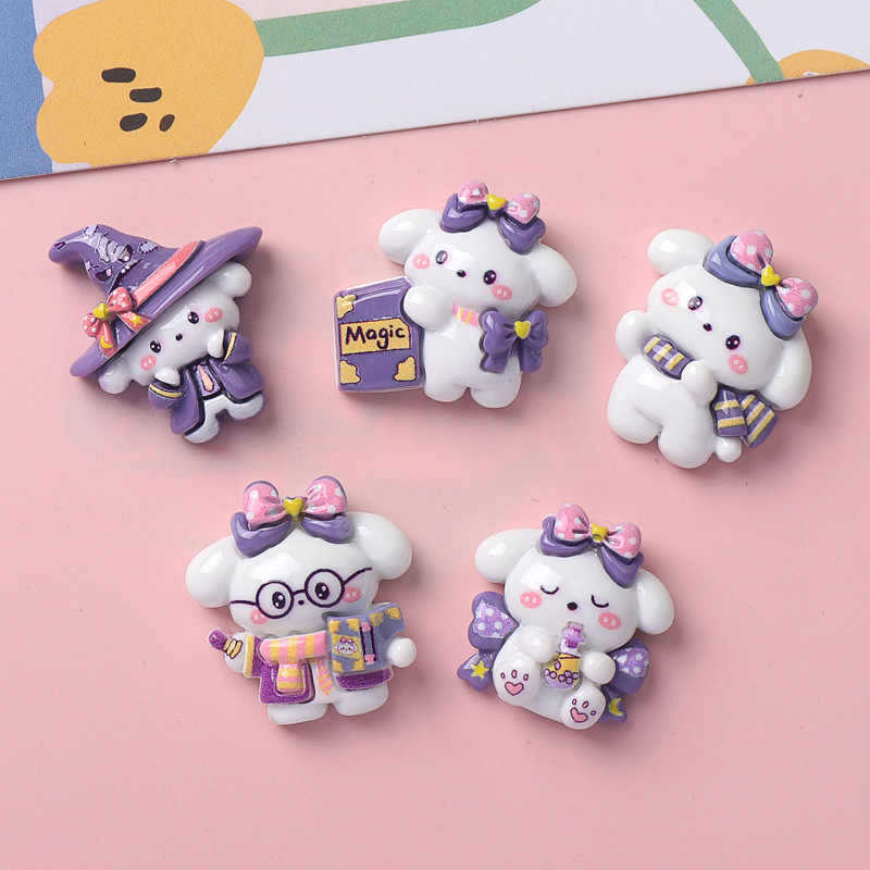 마술사 강아지 귀여운 DIY 수지 액세서리 수제 헤어핀 쥬얼리 크림 접착제 휴대 전화 케이스 가방 신발 펜던트