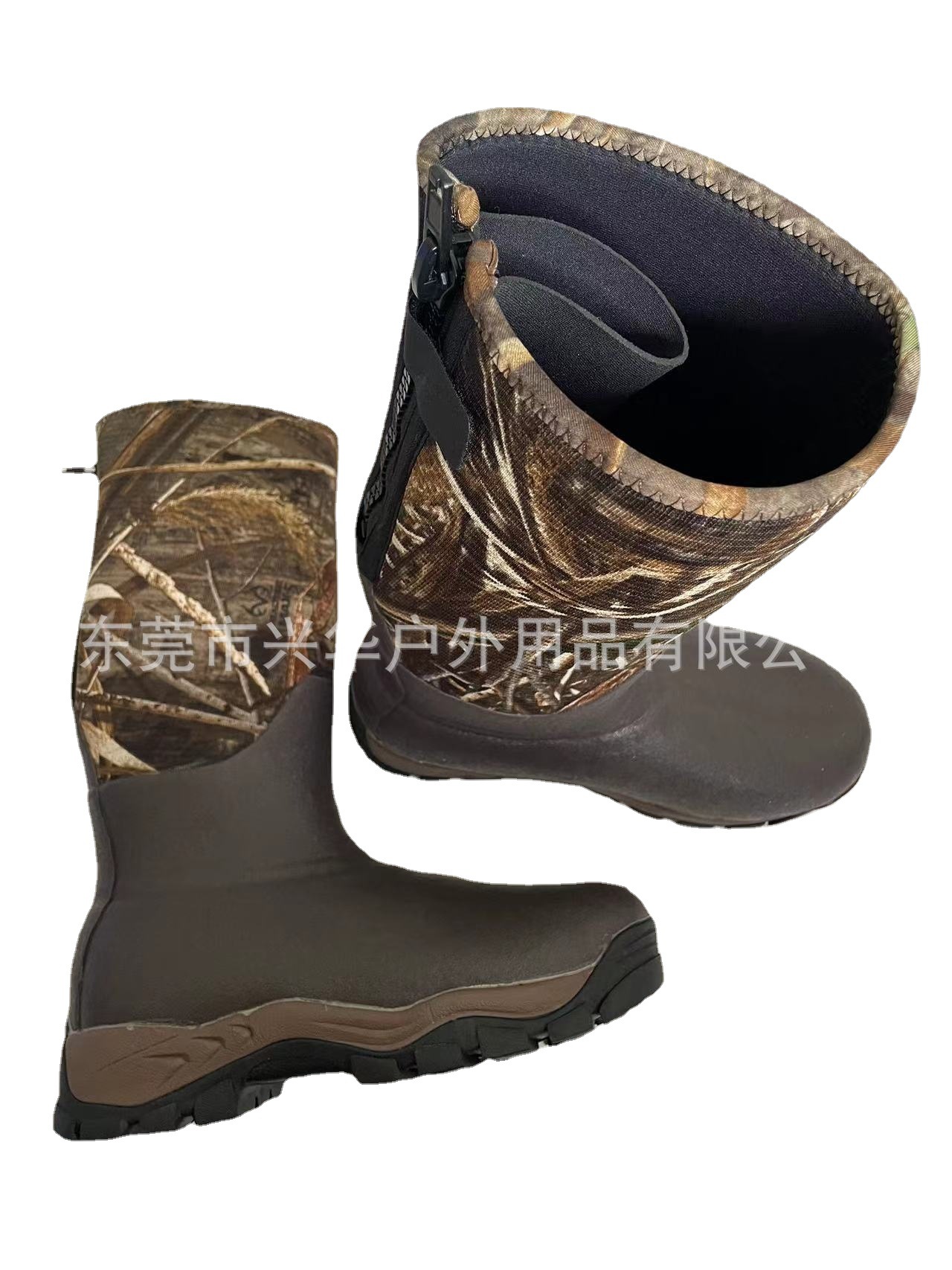 High-Top Camouflage Rubber Shoes, Diving Shoes, Vulcanized Shoes, Vulcanized Shoes, Wear-Resistant River-Tracing Shoes, Diving Shoes, Vulcanized Shoes, Felt Soles