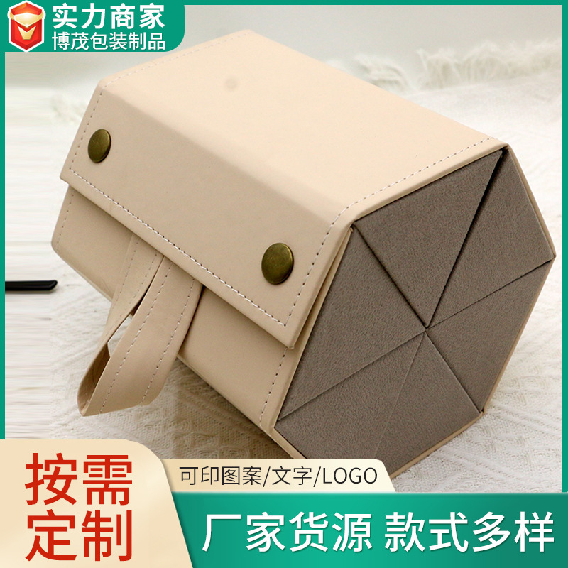 Folding glasses box multi-layer simple sunglasses near-view mirror storage box multi-functional portable glasses box can be printed logo