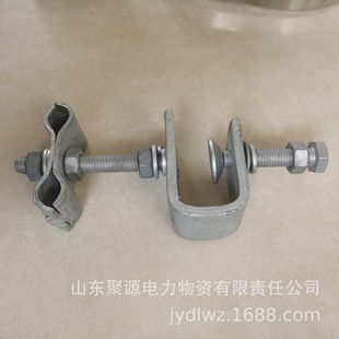 Optical Cable Single Cable Clamp OPGW Fiber Optic Cable Fixed Metal Tool Leading Cable Clamp Hot Galvanized Anti-friction Cable Clamp
