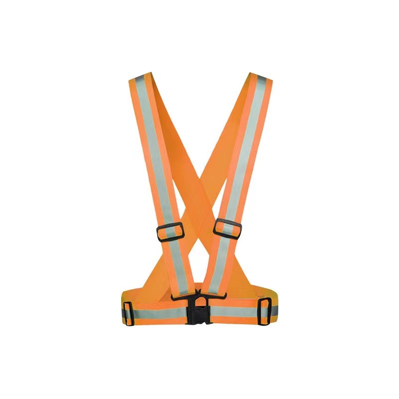 Correa reflectante fábrica directa noche corriendo a caballo correa elástica de protección de una pieza al por mayor de impresión chaleco reflectante protector