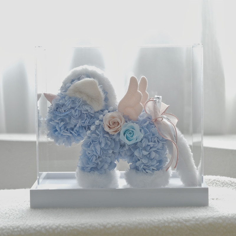 24毛茸茸天空蓝新款