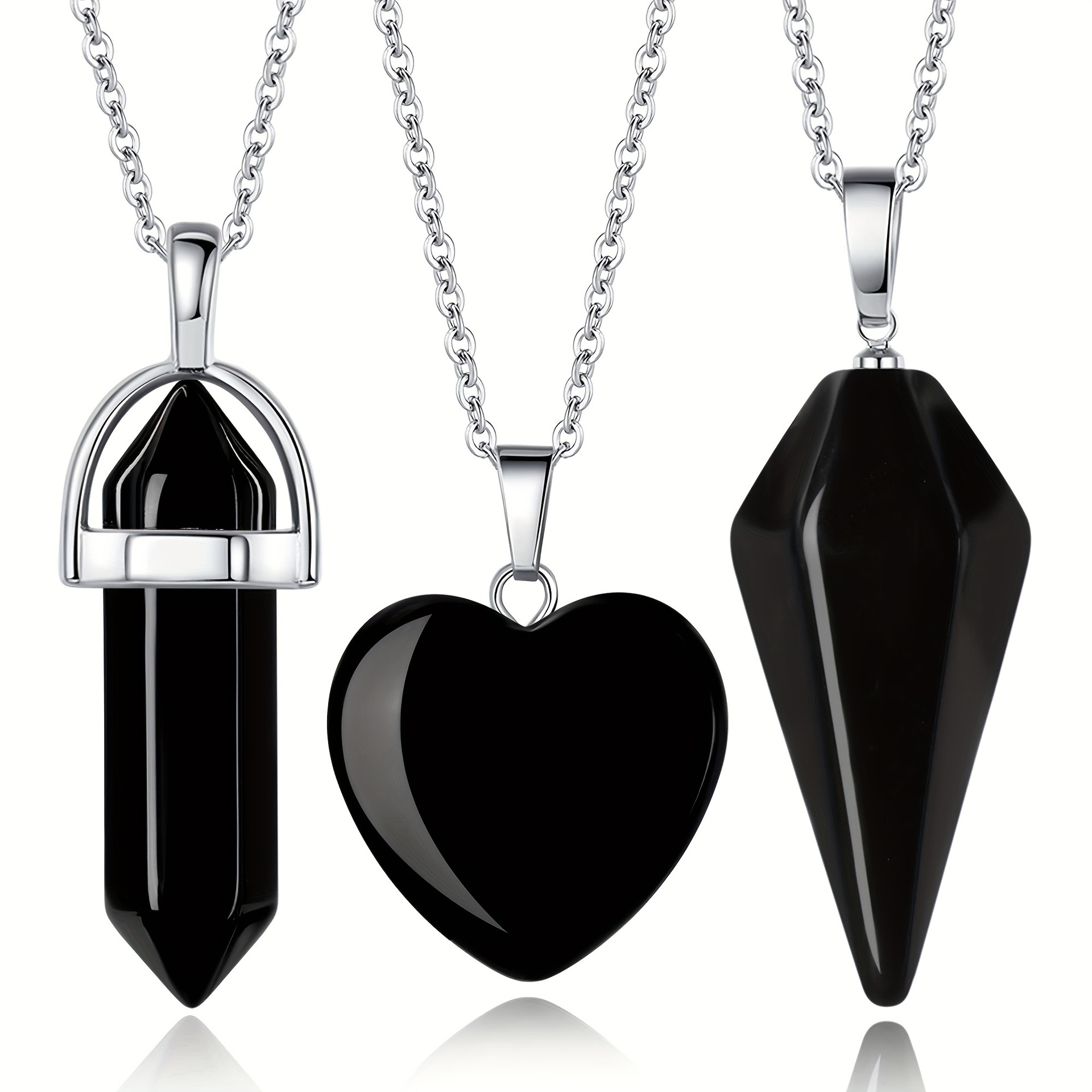 Unisex Gender Casual Simple Style Geometric Natural Stone Iron Pendant Necklace In Bulk