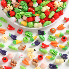 実色シミュレーション野菜ミニチュア食品遊び樹脂小物手作りdiyキーホルダーアクセサリーアクセサリー