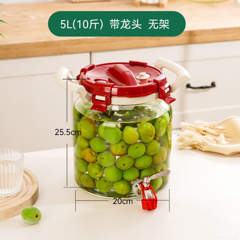 vidrio grueso resistente a altas temperaturas ciruela verde y arroz frasco