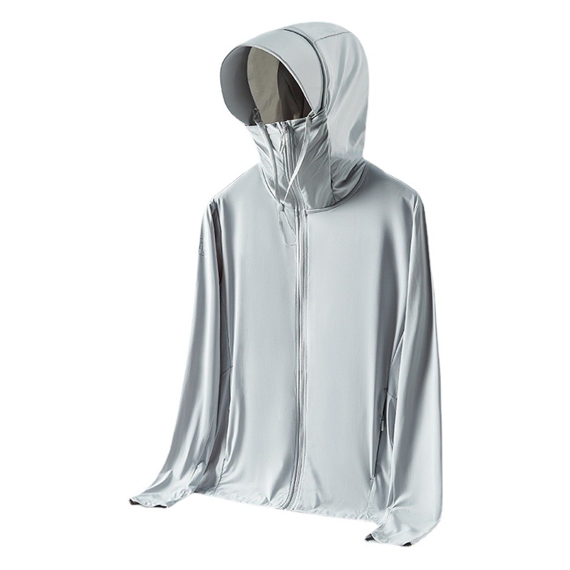 Ice silk sunscreen clothing men and women with riding sunscreen clothing assault clothing original yarn plus size fishing clothing coat logo