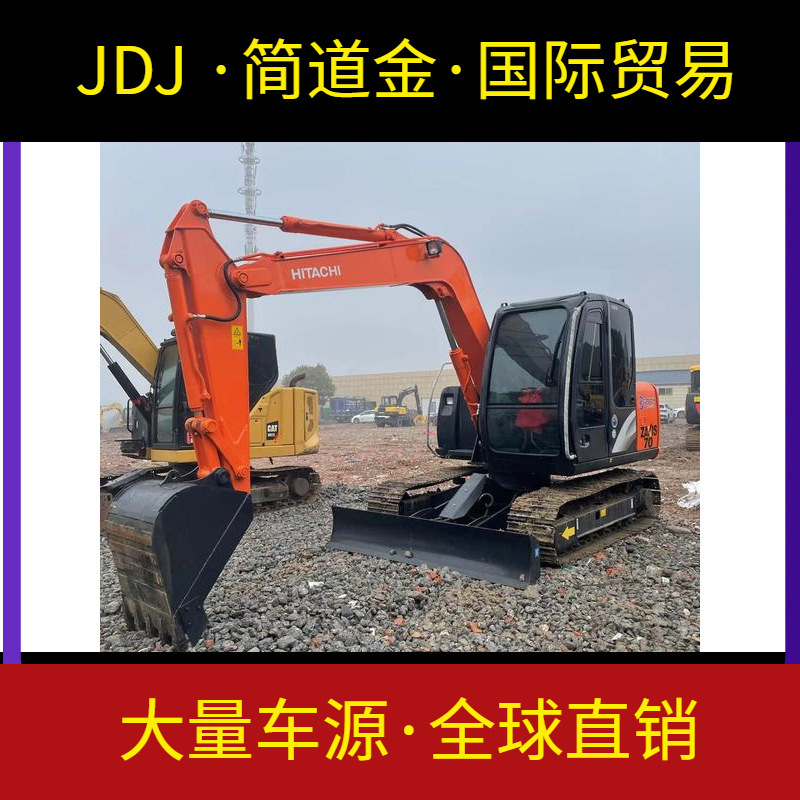 二挖掘手机挖土机小型工程机械出售70钩机九成新市场中国日立