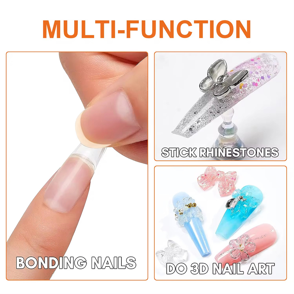 100g adhesivo de parche sólido nuevo tipo de fototerapia prolongado refuerzo de perforación adhesiva gel de uñas no daña la tienda de uñas image 5