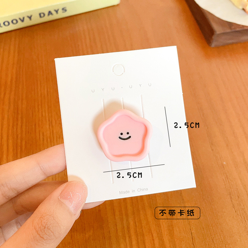 Nueva cara sonriente geométrica nube placa resina DIY accesorios crema pegamento accesorios para el cabello teléfono móvil Shell materiales hechos a mano al por mayor