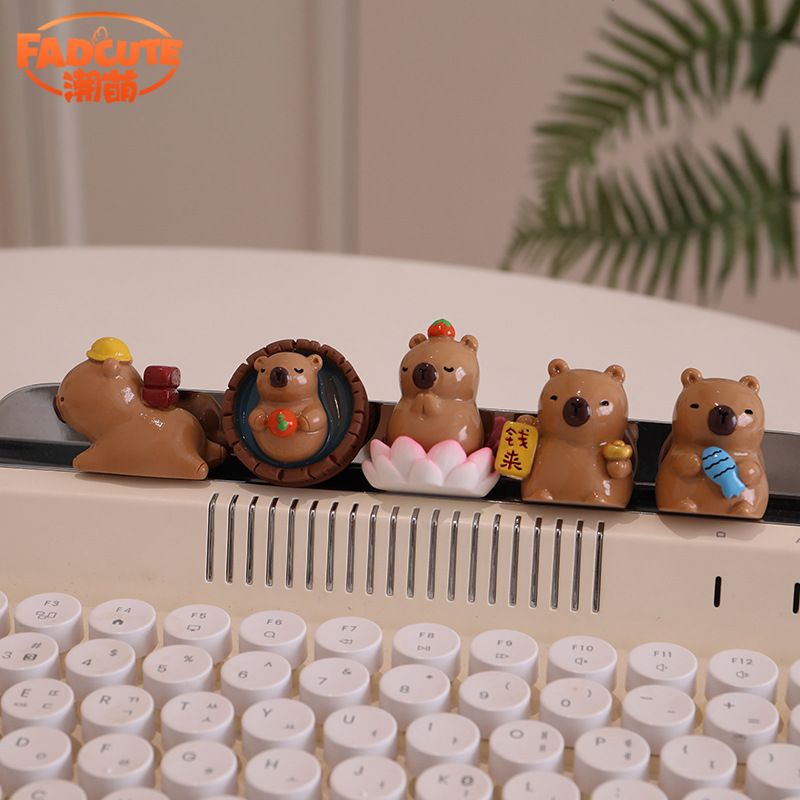 Decoraciones creativas bonitas para el hogar buena suerte Lotus Kabibala resina artesanía decoración de escritorio de oficina