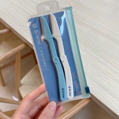 伊采莲折り畳み型眉修刀伸縮二つ折り眉修刀女性眉刀片美化粧工具卸売り