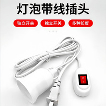 电线插座带线电线延长线带线灯头E27螺口灯头线灯口带线灯头带插