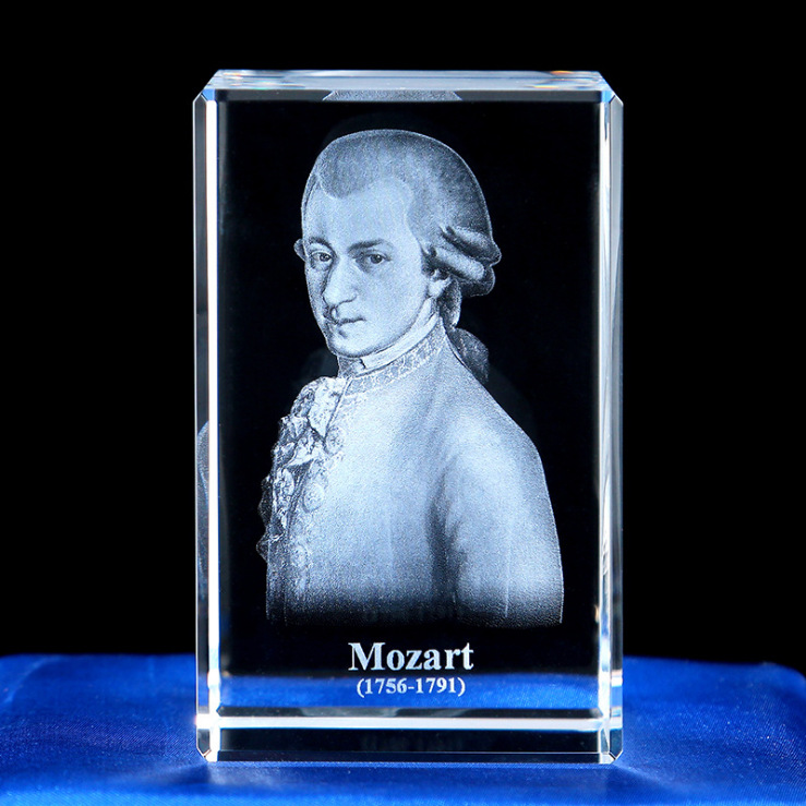 Escultura interior de cristal Serie de animales 3D Estatua de Buda de cristal Modelo de edificio de cristal Decoración del hogar Recuerdos de viaje Suministro transfronterizo