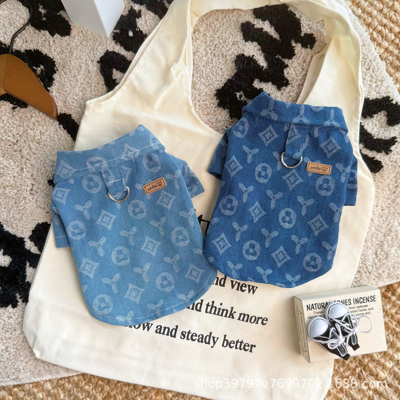 Autumn and Winter Windproof Denim Shirts, Cat and Dog Clothes, Warm Trendy Brands, Handsome Pet Clothing Wholesale, Cross-Border Dropshipping Autumn and Winter Windproof Denim Shirts, Cat and Dog Clothes, Warm Trendy Brands, Handsome Pet Clothing Wholesale, Cross-Border Dropshipping