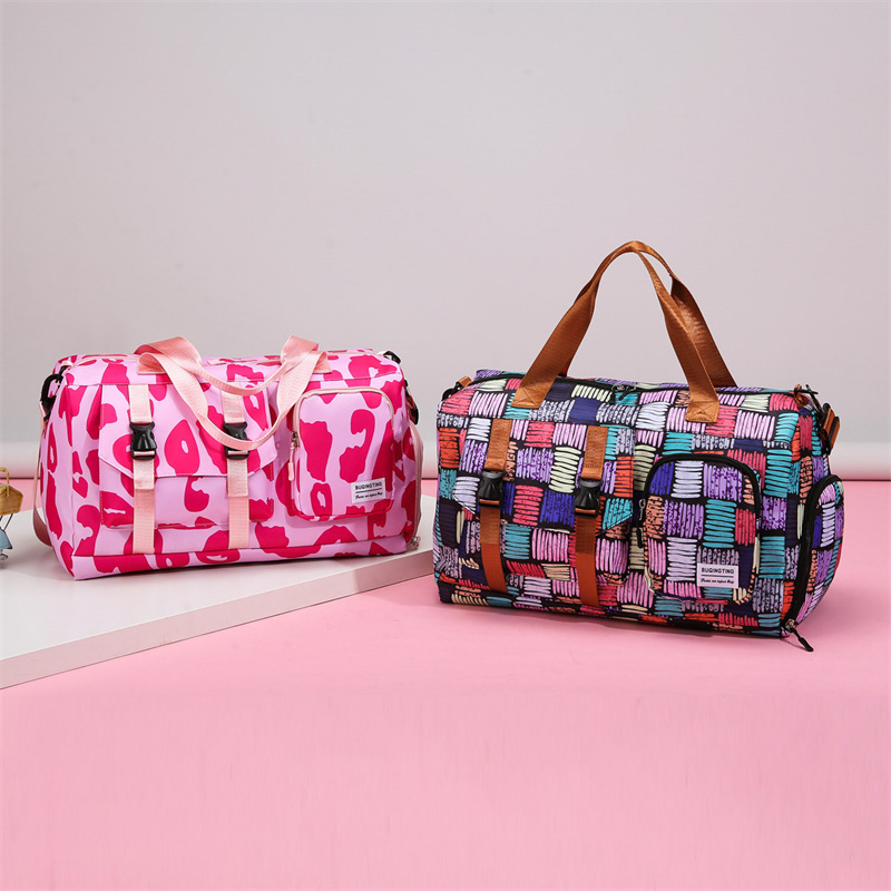 Nuevo bolso transfronterizo de gran capacidad de verano de mujeres de nicho de alta calidad bolso de viaje de moda impresa bolsa de mochila