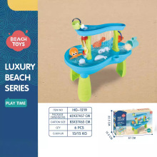 跨境儿童沙滩桌套装大号玩沙池室内户外戏水挖沙工具亲子互动玩具