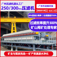 矿山尾矿专用高压耐磨压滤机 全自动大型污泥脱水设备500平压滤机