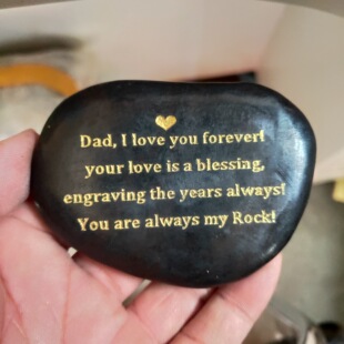 Carved Pebbles DIY Engraving Colorfulful Pebbles Gold-Plated Paint Inlaid Gold Paint Yuhua Stone Hot Stamping Carved Stone