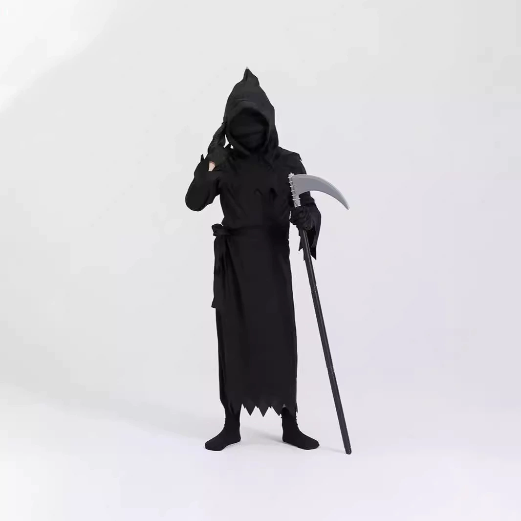 Новый стиль детский костюм хэллоуин костюм смерти костюм трансграничный косплей светящиеся очки одежда сценическое шоу костюм