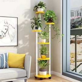 客厅花架子家用可移动花架室内落地式多层花盆花架高吊篮阳台花架