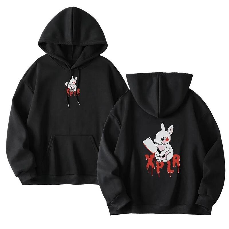 Foreign Trade Men's and Women's Hoodie Hoodie HOODIES XPLR Rabbit Sam Colby Hoodie