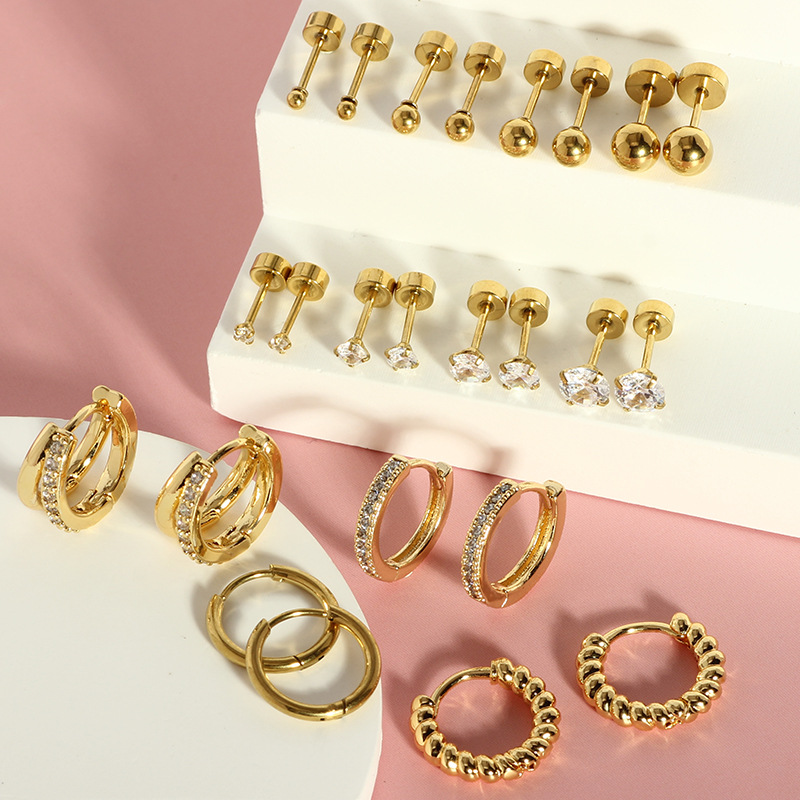 Pointed titanium steel lip stud product view