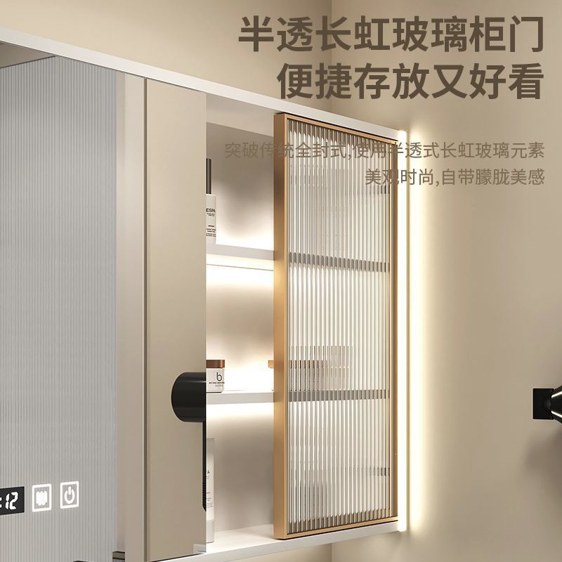 French-style solid wood bathroom cabinet combination, wall-mounted integrated basin for the bathroom, hand washing basin, washbasin, washbasin, and smart mirror cabinet undefined