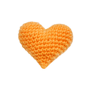 New Handmade Crocheted Accessories Woolen Heart Crocheted Peach Heart Jewelry Clothing Accessories Woolen Handmade Crocheted Dolls