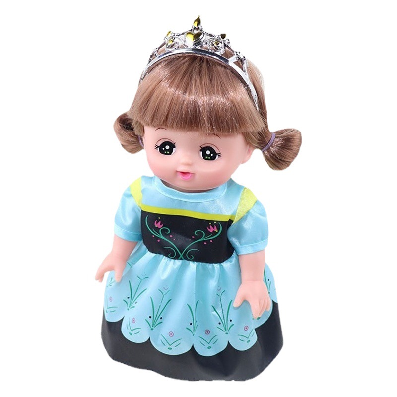 Milu muñeca pequeña Merlot princesa vestido Anna princesa vestido niña jugar casa juguete muñeca accesorios fábrica lote