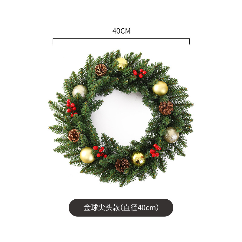 Navidad guirnalda 30/40/50/60cm árbol de Navidad Festival decoración regalo creativo decoración colgante diseño de la escena de la decoración