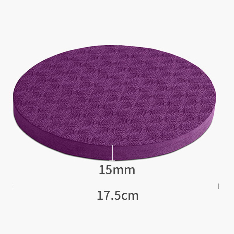 Almohadilla de soporte auxiliar de yoga redonda fácil de llevar almohadilla de protección de equilibrio deportivo pequeño un par de estera de yoga antideslizante
