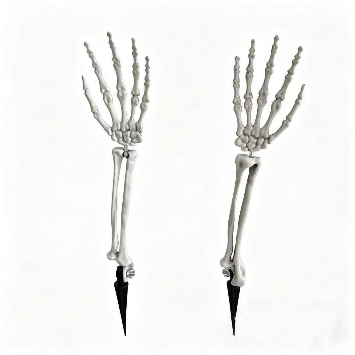 Halloween esqueleto brazo inserción decoración esqueleto simulación mano jardín césped inserción props diseño de fiesta de terror