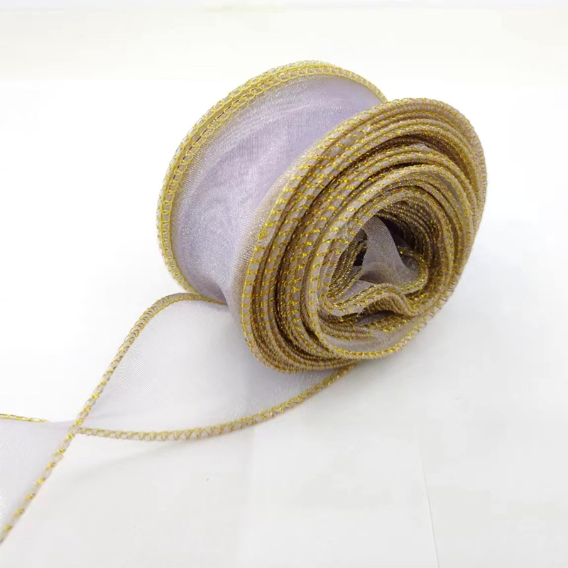 Kit de material para ramos de hilo de cola de pez de 4 cm con lazo de cinta de hilo ondulado, accesorio para el cabello con horquilla DIY, cinta decorativa, empaque simple.