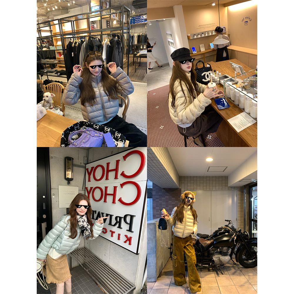 Aaaaxbbb Arna Garden New National Standard 90 White Duck down Rib down Jacket Winter Short Top Jacket