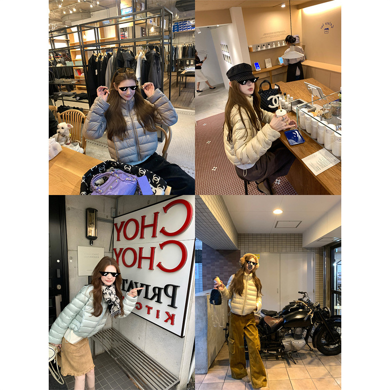 Aaaaxbbb Arna Garden New National Standard 90 White Duck down Rib down Jacket Winter Short Top Jacket