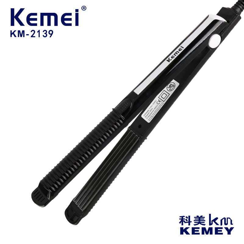 跨境Kemei/科美玉米夹板直发夹KM-2139烫发器不伤发蓬松器电夹板