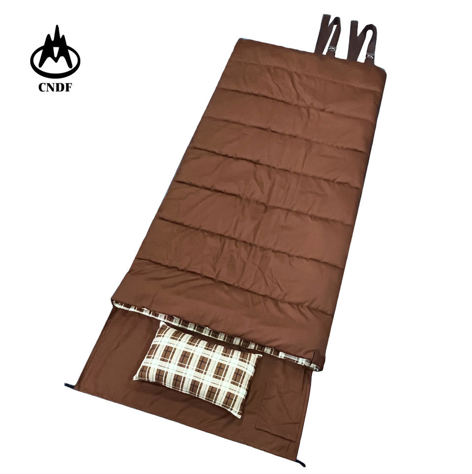 캠핑 4.5KG 캔버스 침낭 플란넬 안감 두꺼운 사막 침낭 사냥 자체 운전 대외 무역 국경 간 공장