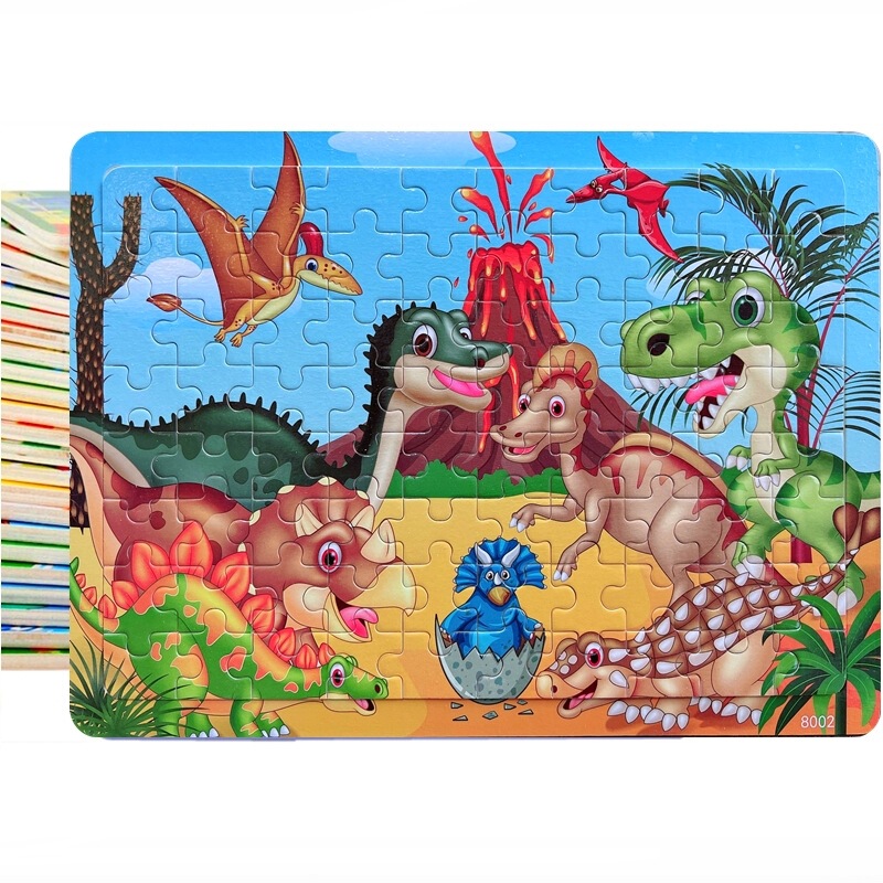 Factory 80 pieces wooden wooden puzzle puzzle children's early education educational toys hot sale wholesale customized. System