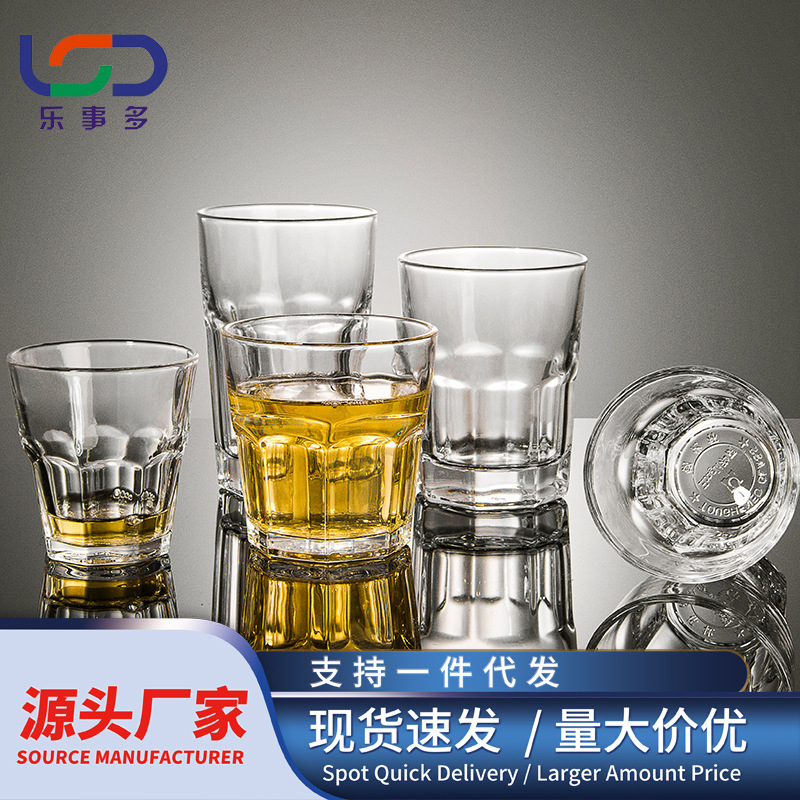 스텝 컵 팔각형 유리 위스키 컵 주류 컵 입 컵 바 유리 와인 컵 프로모션